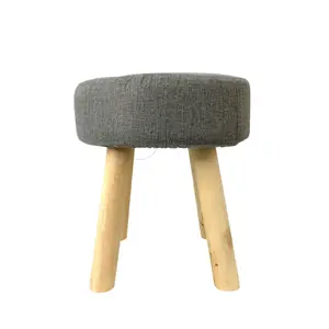 Classic Designs Side Stool Furniture Round Footrest Stool Soft Fabric Moroccan Pouf Ottoman
