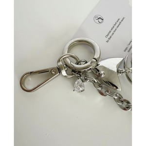 Nouveau porte-clés Jins en forme d'arête de poisson, pendentif tendance en alliage d'argent pour sac, téléphone, accessoire élégant pour les trajets quotidiens - Product Image 3