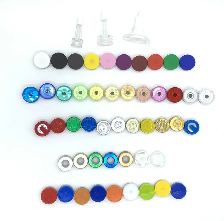 wholesale 20mm aluminium seal tear off flip top cap for medicine vials