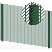 Panneau de clôture de sécurité anti-escalade 358, 76,2x12,7 mm, galvanisé, qualité prisonnière