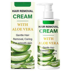 Crème dépilatoire pour le visage douce et non irritante Peau sensible Crème dépilatoire à l'aloe vera pour femmes Crème dépilatoire pour le visage - Product Image 1