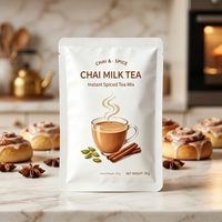 Thé Chai Instantané Préparé, Thé au Lait Chai, Service OEM, Emballage en Sachet et Boîte