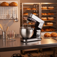 Batteur sur socle électrique SOHEF 2000W 10L Contrôle numérique avec moteur entièrement en cuivre et bol en acier inoxydable pour un usage domestique
