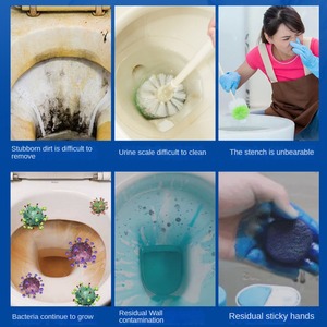 Toilet <strong>Bubble</strong> Clean Toilet <strong>Cleaner</strong> Oxygen Strong Descaling Yellow Deurination Alkali Toilet <strong>Cleaner</strong> - Product Image 4
