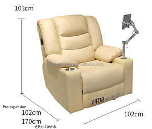 Fauteuil de massage thermique auxiliaire intelligent, fauteuil inclinable pour salle de conseil psychologique, musique, relaxation, <span class=keywords><strong>d</strong></span>écompression, canapé - Product Image 6
