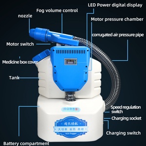 Atomizador Mister de 5L, Máquina de Nebulización en Frío ULV, Pulverizador Portátil, Esterilizador, Desinfectante, Inalámbrico, a Batería, Máquina de Nebulización Eléctrica - Product Image 2
