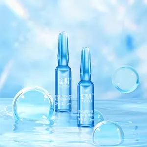 Meilleure vente, 1.2ml x 16vibes, Ampoules de soins de la peau sous Label privé, vitamine E pour hydratation, sérum pour le visage à l'acide hyaluronique