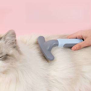 Peigne universel pour animaux de compagnie, coquille à bulles, râteau à une rangée, toilettage pour chiens moyens et grands - Product Image 2