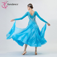 B-2220 personnalisé nouvelle robe de danse de salon standard international robes de danse de salon en soie perlée de haute qualité à vendre
