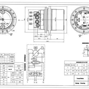 Motor de Traslación Final para Miniexcavadora Bobcat X225, Piezas de Repuesto PHV-2B MAG18VP-220 TM02, Conjunto de Motor de Traslación, Caja de Cambios, Maquinaria de Construcción - Product Image 3