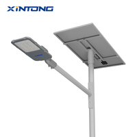 Lumens élevés solaires fendus à C.A. du réverbère de LED 100W IP65 durables pour des zones d'entretien de route