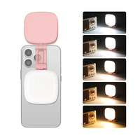 Lumière LED portable et ajustable pour selfie, magnétique, format poche, éclairage de remplissage pour maquillage extérieur, YouTube et studio photo