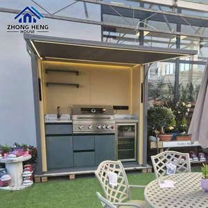Nuova Unità <span class=keywords><strong>Cucina</strong></span> <span class=keywords><strong>da</strong></span> Giardino All-in-One in Acciaio Inossidabile 2026 con Tettoia Elettrica <span class=keywords><strong>a</strong></span> Sollevamento Idraulico, <span class=keywords><strong>Cucina</strong></span> Esterna per Tutte le Stagioni - Product Image 1