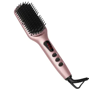 2021 New Ceramic Ionic Hair Straightener Brush Electric Power