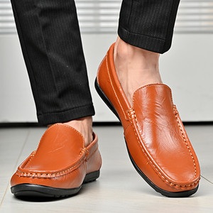 8077 Grande Taille Hommes Chaussures <span class=keywords><strong>Bateau</strong></span> Décontractées en Cuir Véritable Style Marche - Product Image 5