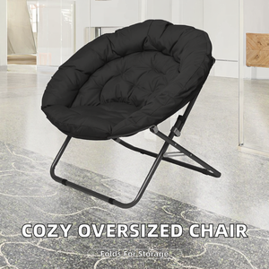 Sedia a Mezzaluna Pieghevole Morbida e Confortevole di Alta Qualità, Personalizzabile e Oversize, per Relax - Product Image 2