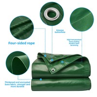 Bâche Épaissie Imperméable et Anti-UV en PVC, Toile de Protection Solaire, Bâche de Couverture d'Entrepôt Ignifuge