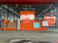 Presse à balles hydraulique horizontale automatique de 100 tonnes pour le recyclage/compaction des déchets de papier, des bouteilles en plastique et des textiles