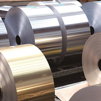 Rouleau de feuille d'aluminium triplex bleu or 10 microns Chine 3003 Stock pour l'emballage en sachet