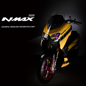 Anello Decorativo LED RGB Controllabile via App per Faro Anteriore, Accessori di Illuminazione per Scooter <span class=keywords><strong>Yamaha</strong></span> <span class=keywords><strong>Nmax</strong></span> <span class=keywords><strong>155</strong></span> V2 2020, Modifica Moto - Product Image 5