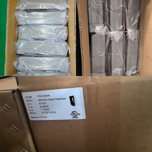UL Listed Electrical Switch Box 30 Amp Metallic Fused Outdoor Rainproof Grey AC Disconnect Switch Box Suitable for HVAC Systems - Product Image 4