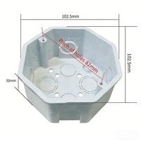 Vente directe usine – Boîtier de jonction pour interrupteur et prise standard américain, installation encastrée, PVC, Amérique du Sud AIJ300
