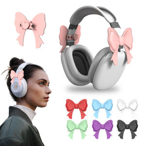 Accessoires mignons en silicone en forme de nœud <span class=keywords><strong>pour</strong></span> écouteurs, breloques <span class=keywords><strong>pour</strong></span> casques de jeu, couleur personnalisée - Product Image 4