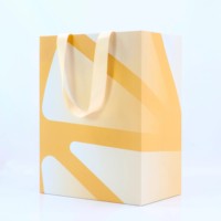 Sacs cadeaux de luxe en papier blanc recyclable de marque de boutique, avec logo en feuille d'or, poignée longue, pour vêtements, chaussures, chaussettes, chapeaux