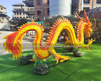 Statue de Dragon Animatronic personnalisée réaliste 5m Dragon chinois vente d'usine