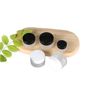 Barattoli in Vetro Trasparente da 1oz con Coperchio Bianco per Crema, Lozione, <span class=keywords><strong>Lavanda</strong></span> 20g 1 oz 2oz 30ml 50g 100g, <span class=keywords><strong>Vasetto</strong></span> Rotondo in Vetro Satinato per Cura dei Capelli - Product Image 3