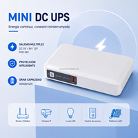 Mini-onduleur DC à batterie lithium NIUNIU avec protection contre la foudre 5V 12V pour téléphone portable, routeur WiFi, caméra IP, bande lumineuse