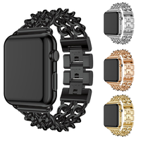 Bracelet de montre en acier inoxydable de luxe à motif nid d'abeille et écailles de poisson pour Watch Ultra 49 mm avec fermoir déployant et design respirant