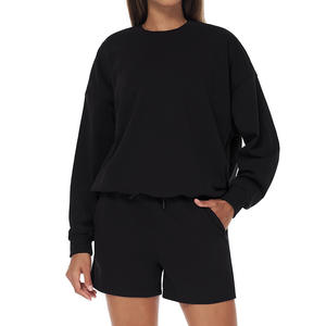 Abbigliamento Sportivo da Donna con Logo Personalizzato, Vita Elastica, Oversize, per Yoga, Attività all'Aperto, Passeggiate, Casual, Traspirante, Stile Sportivo - Product Image 4