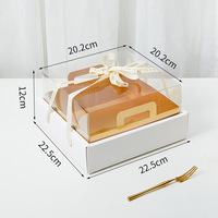 Boîte à Tiramisu de Luxe en Plastique Transparent Hielera, Mini Barquette pour Gâteaux et Desserts