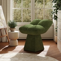 Chaise de maquillage rembourrée en flanelle de pin, tabouret de change de chaussures pour la maison, design minimaliste moderne, chaise de table à maquillage haut de gamme pour manucure