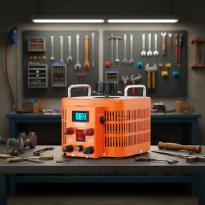 Transformador de Voltaje Variable Automático Vevor 3000VA, Entrada 110V, Salida 0-130V, Pantalla LCD, Interruptor de Control Térmico - Product Image 2