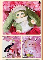 Baby Three Noli's Rosemary Town Juguetes de Peluche, Serie de Colgantes para Bolsos de Caja Sorpresa, Mini Muñecas, Figuras de Moda, Colgantes de Regalo con Rostro de Vinilo, 8 piezas