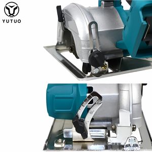 YUTUO vente en gros <span class=keywords><strong>18V</strong></span> 21V 5 ''5 pouces sans fil sans brosse Portable coupe du bois <span class=keywords><strong>scie</strong></span> circulaire - Product Image 3