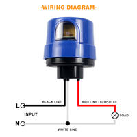 AC105-305V 10A sakelar sensor fotoelektrik luar ruangan kunci putar untuk lampu jalan senja ke fajar lampu jalan dengan pengendali foto