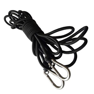 Corde élastique en nylon 5 cm x 15 m avec mousquetons en acier inoxydable 304 pour activités de plein air et utilisation en bateau - Product Image 2