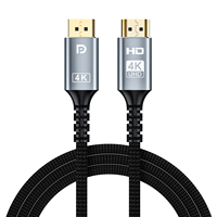 Câble DP vers HDMI mâle-mâle 4K60Hz, haute résolution, transmission de signal stable, adaptateur pour carte graphique d'ordinateur portable, moniteur
