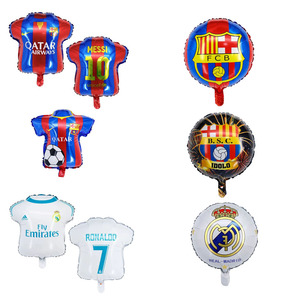 Globos del Real <span class=keywords><strong>Madrid</strong></span> y el Barcelona para Decoración de Fiestas de Fútbol - Product Image 1