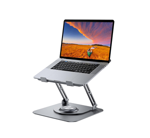 Supporti per Laptop Pieghevoli Ergonomici in Alluminio con Rotazione a 360° e Altezza Regolabile - Product Image 1