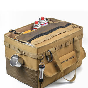 Bolsa de almacenamiento multifuncional portátil para exteriores, para utensilios de cocina, campamentos, picnics, artículos diversos, resistente a la intemperie y conveniente. - Product Image 4