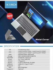 48 שעות משלוח i7 ליבה 15.6 מחשב נייד מחשב נייד 16 ג 'יגה-b 1tb ssd לתלמיד נייד מחשב נייד i7 - Product Image 6