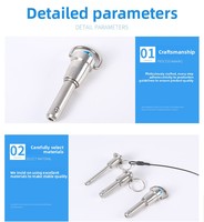 Verrou de fixation rapide pour haut-parleur multimédia, bouton-poussoir à dégagement rapide, loquet mécanique en acier inoxydable, vente en gros du fabricant chinois