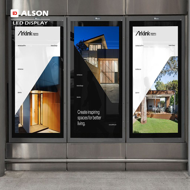 ALSON LED 5000-Nit High-Brightness Window Display Led Advertising Digital Signage Display for Window-Facing Led Screens