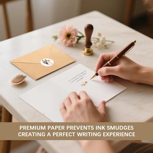 Ensemble de cartes de vœux de mariage élégantes, papier rectangulaire, vernis mat, cartes personnalisées pour la fête nuptiale, impression numérique 4 couleurs - Product Image 5