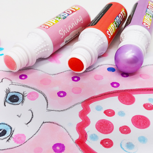 Marcadores de Puntos Brillantes No Tóxicos Personalizables de 8 Colores, 60 ml, Punta de Esponja de 18 mm, para Pintar y Dibujar con Purpurina - Product Image 4
