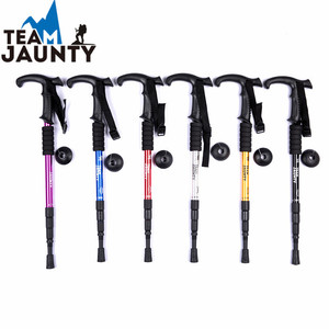 Bâton de randonnée Team Jaunty en alliage d'aluminium avec poignée en T et verrouillage interne pour la randonnée en extérieur - Product Image 3